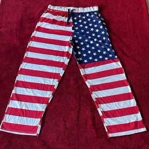 Victory Lounge Red,whites stripes ,blue with stars.pants,elastic band,X-LARGE